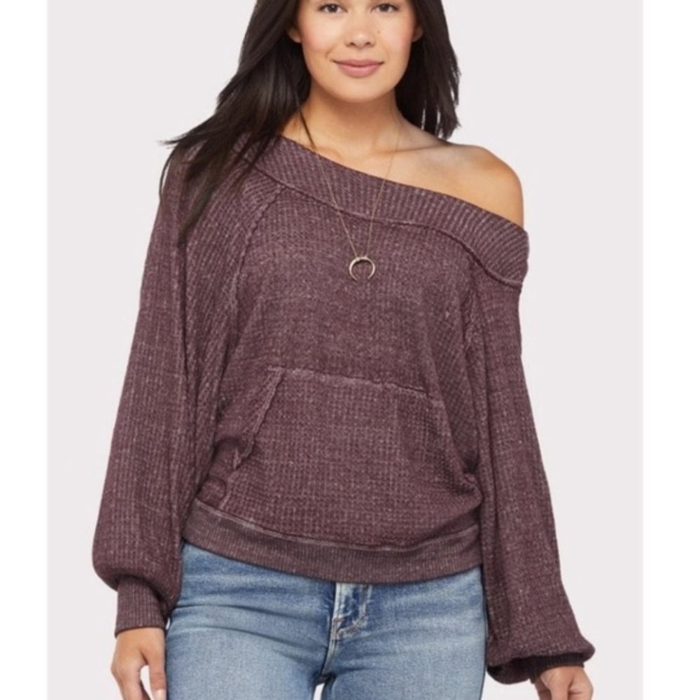 Free People We the Free Westend Thermal‎ Oversized Top